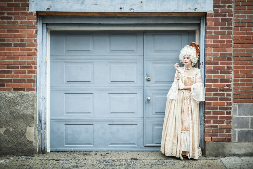If Today's People Dressed In 18th Century Fashion