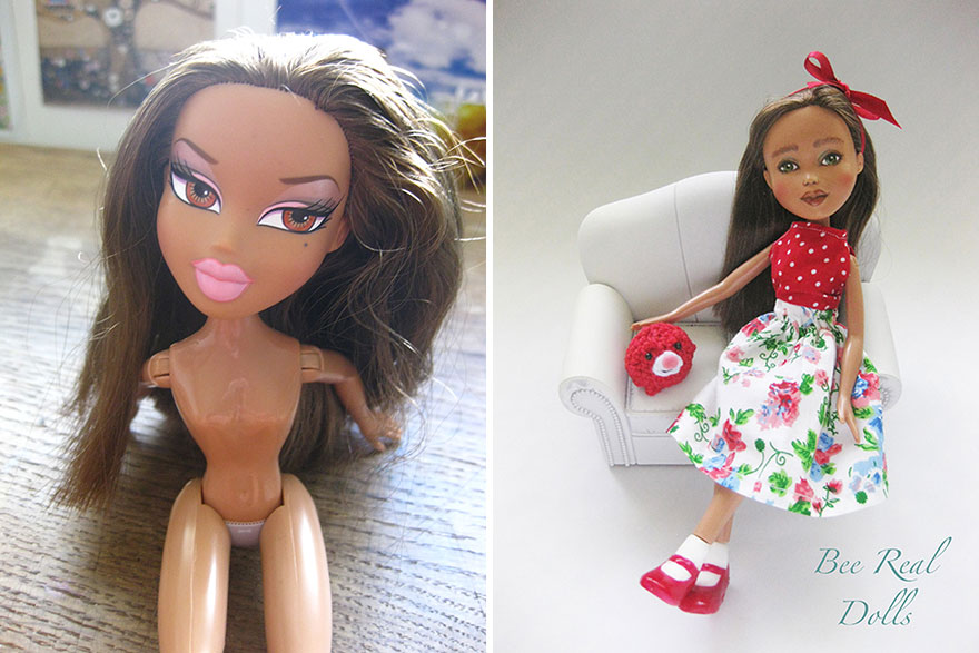 I Desexualize And Repaint Second-Hand Fashion Dolls To Look Like Real-Life Women