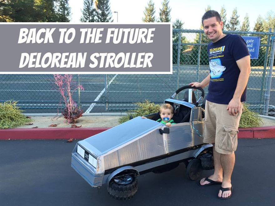 I Made This Back To The Future Delorean Out Of A Stroller