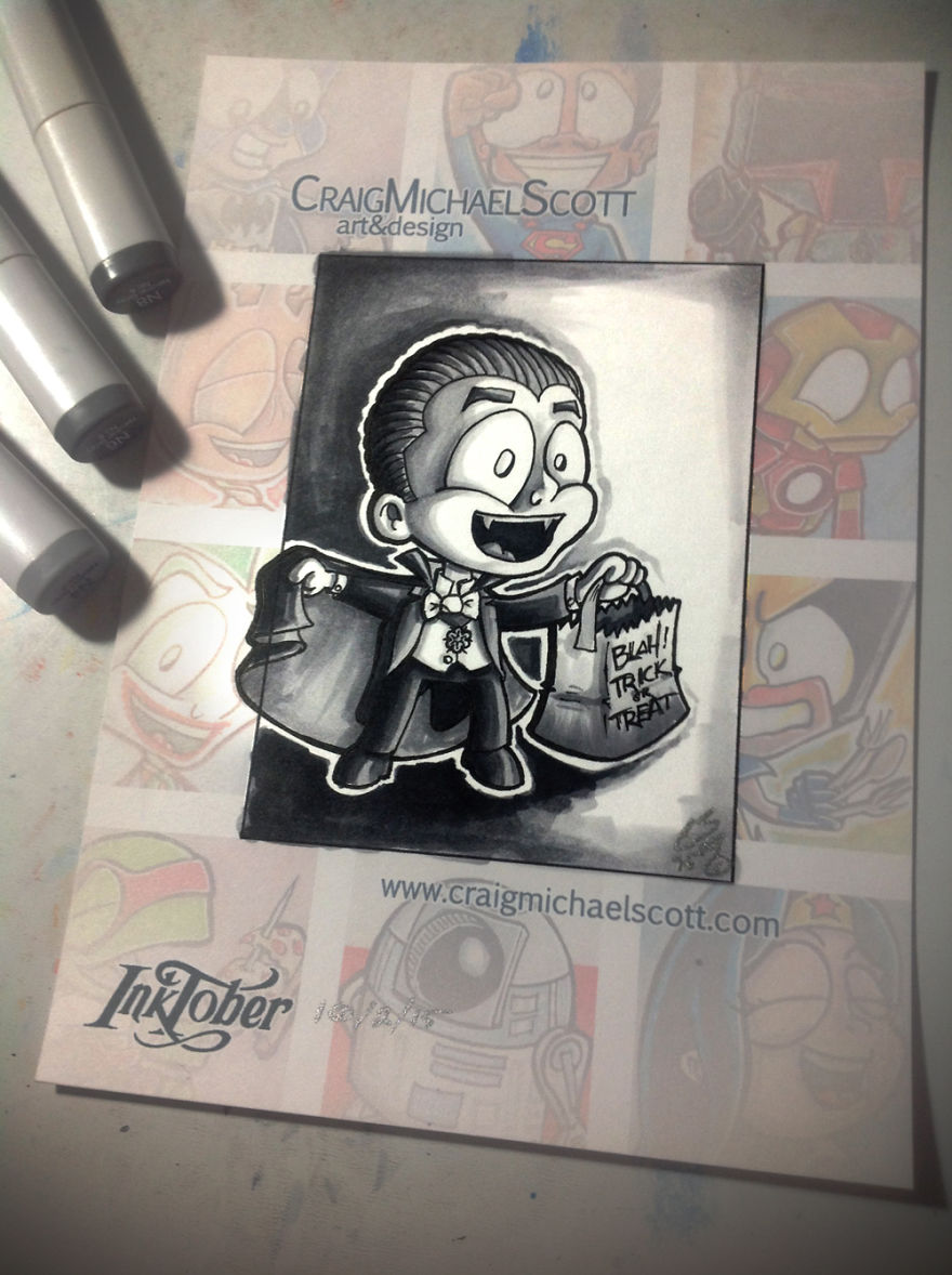 Silver Screen Trick Or Treaters For Inktober Are Super Adorable!