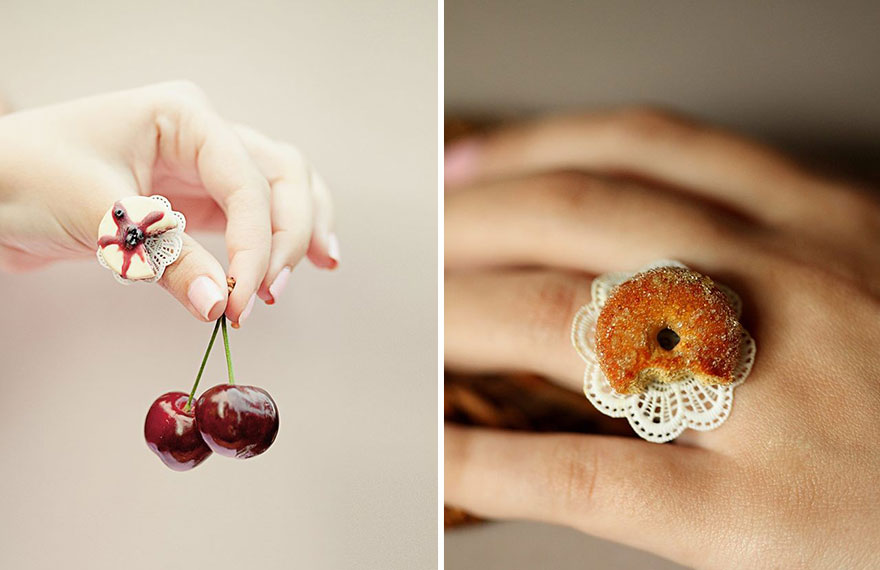 Miniature Food Jewellery Made By Greek Designer Ilianne