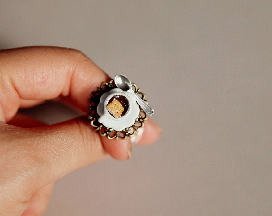 Miniature Food Jewellery Made By Greek Designer Ilianne