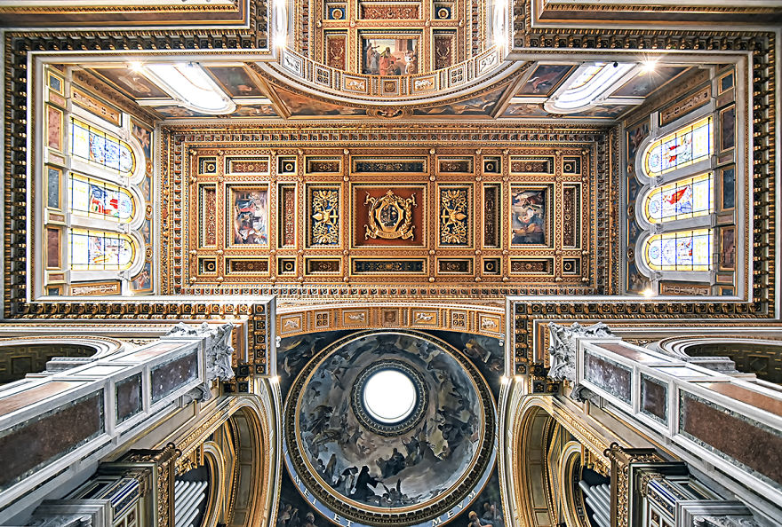 Churches Of Rome: The Beauty Of The Ceilings Of The City On Seven Hills