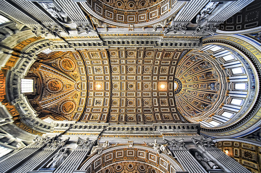 Churches Of Rome: The Beauty Of The Ceilings Of The City On Seven Hills