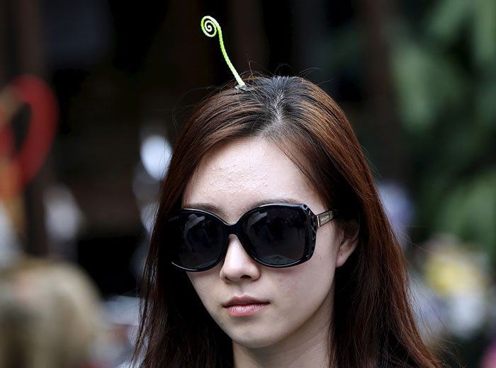 Sprout Hair Pins Are The Latest Trend In China  Bored Panda