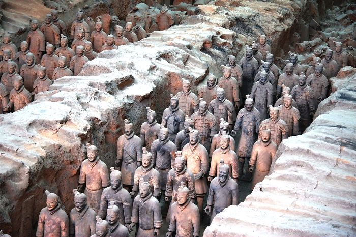 Terracotta Army statues in China showcasing historical artistry and culture, a top reason to visit China attractions.