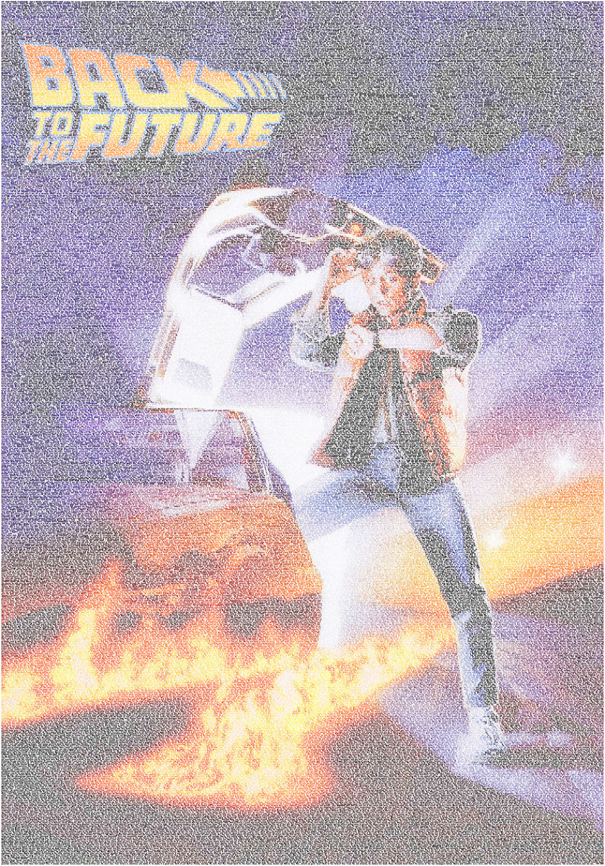 To Celebrate Back To The Future Day, I Recreated The Posters Using Their Scripts