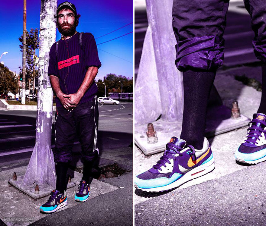 We Asked Homeless People To Model Our New Sneakers To Encourage People To Donate