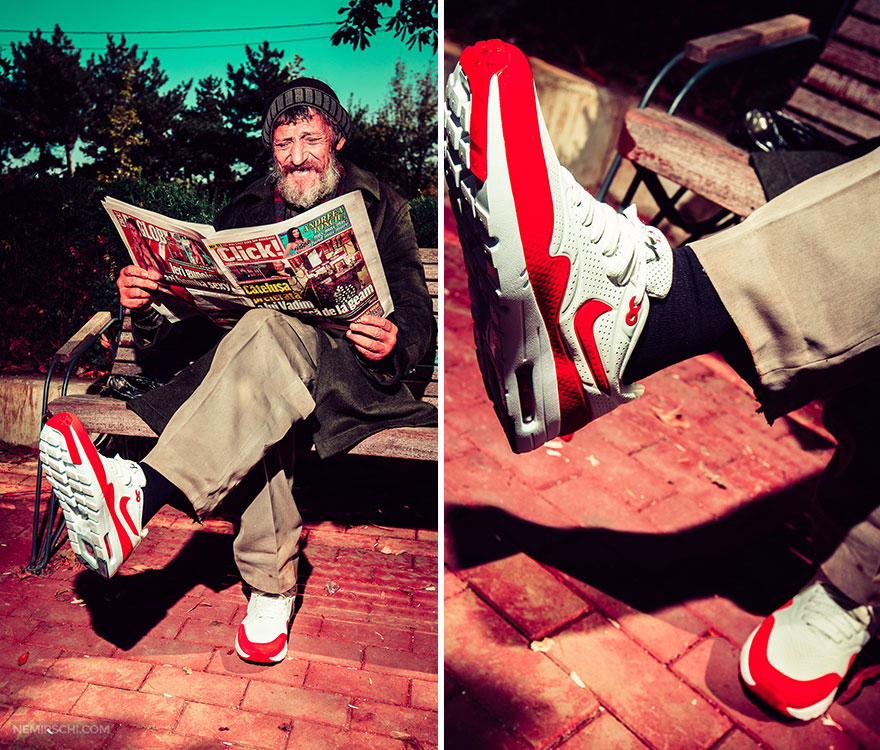 We Asked Homeless People To Model Our New Sneakers To Encourage People To Donate