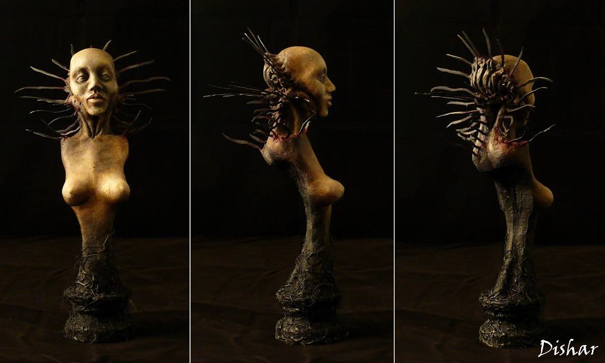 Unreal Eerie Sculpts By Polish Artist Are Like The Next H. R. Giger Generation