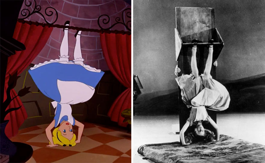 Old Photos Reveal How Disney's Animators Used A Real-Life Model To Draw  Alice In Wonderland | Bored Panda