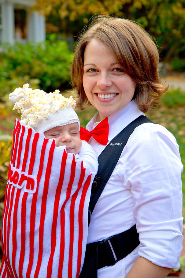 Box Of Popcorn Baby And Parent Costume