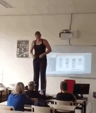 This Biology Teacher Has Her Own Way Of Teaching About The Human Body At School