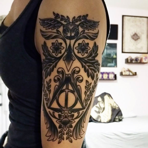 Harry Potter Hidden Owl Tattoo