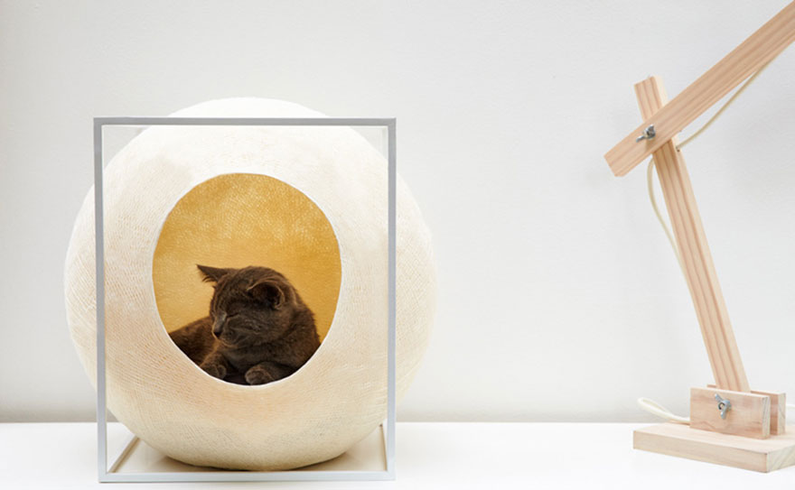 Cat Cocoons Designed For Modern Interiors And Made By People With Disabilities