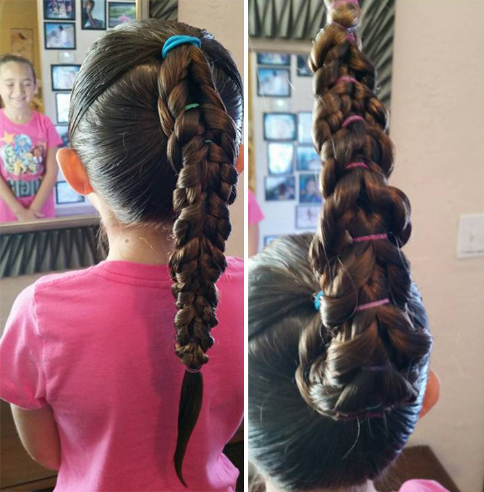 After Becoming A Single Dad, He Learned How To Do His Daughter's Hair And Now Teaches Other Dads