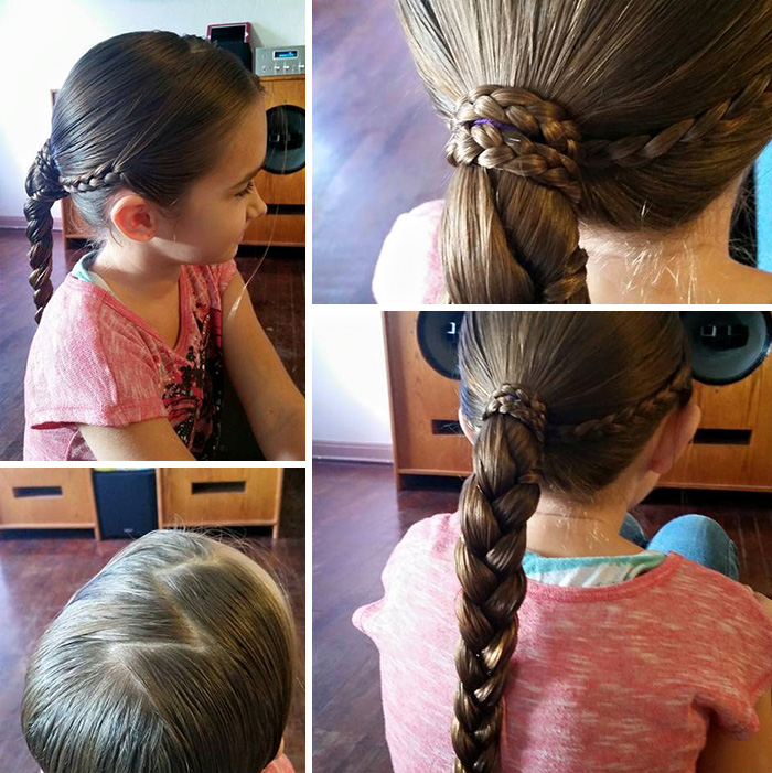 After Becoming A Single Dad, He Learned How To Do His Daughter's Hair And Now Teaches Other Dads