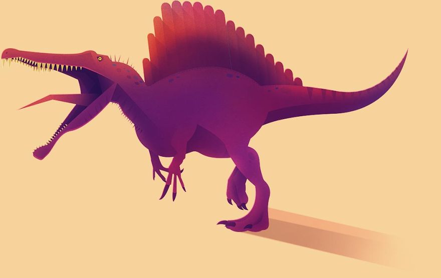8 Types Of Illustrated Dinosaurs
