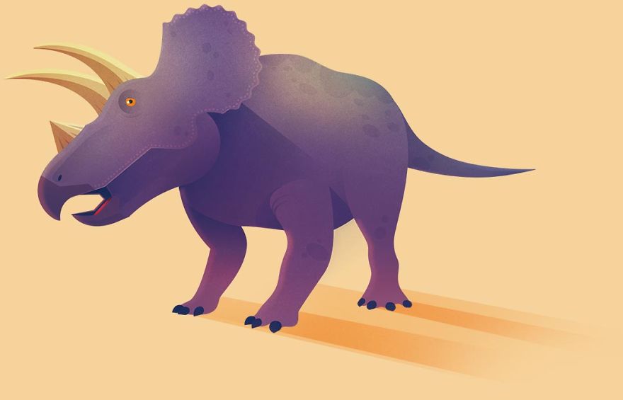8 Types Of Illustrated Dinosaurs