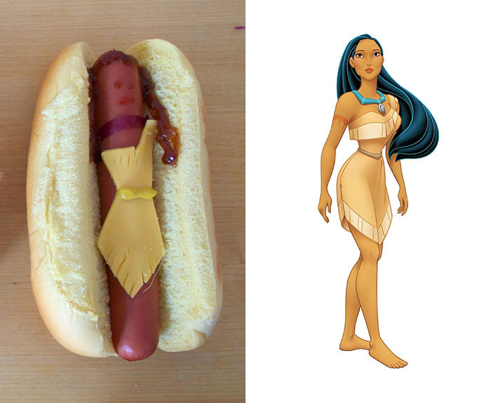 Disney Princesses Reimagined As Hot Dogs