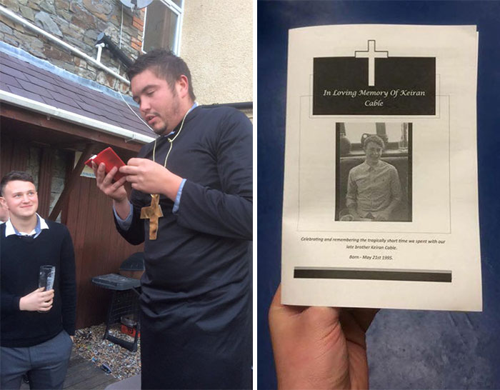 Friends Hold Fake Funeral For Friend Who Is Always With His Girlfriend