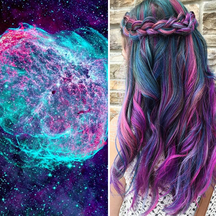 Galaxy Pastel Rainbow Hair