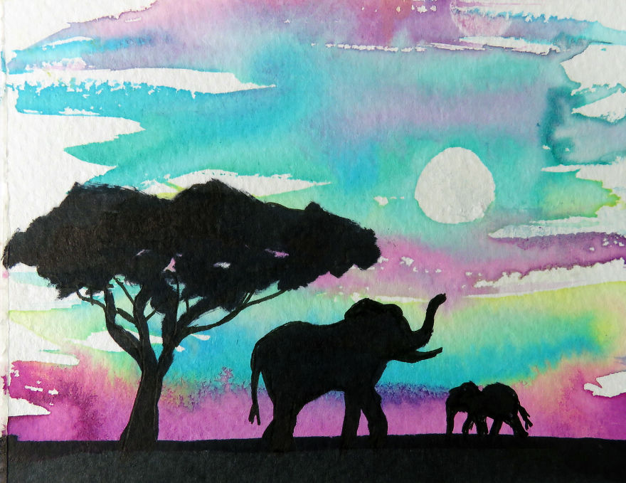 I Painted 96 Elephants In One Day To Honor Their Deaths In Africa