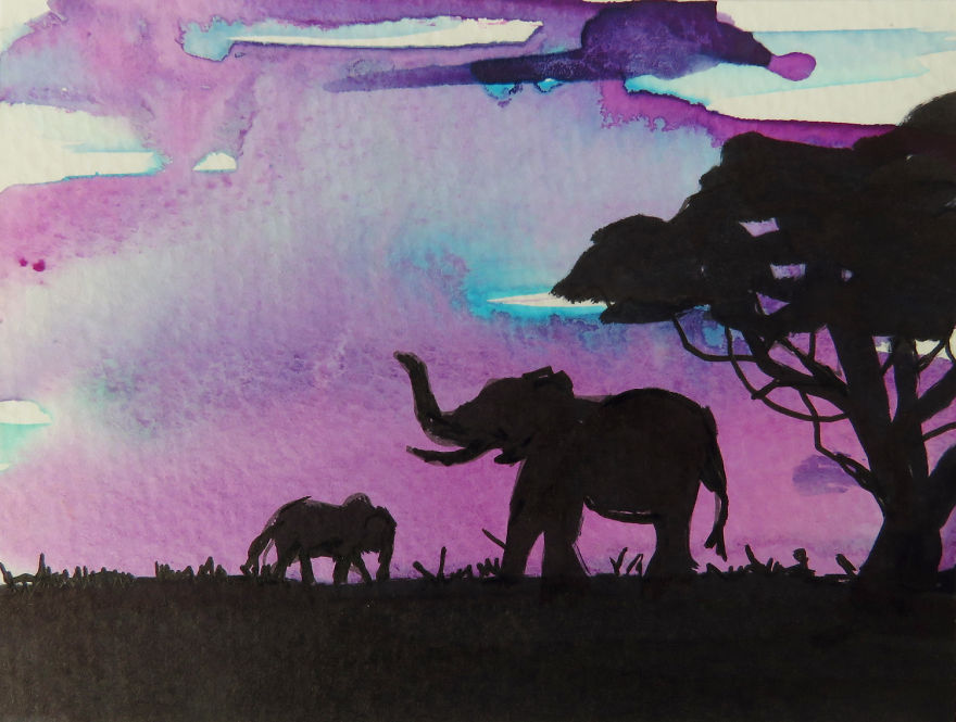 I Painted 96 Elephants In One Day To Honor Their Deaths In Africa