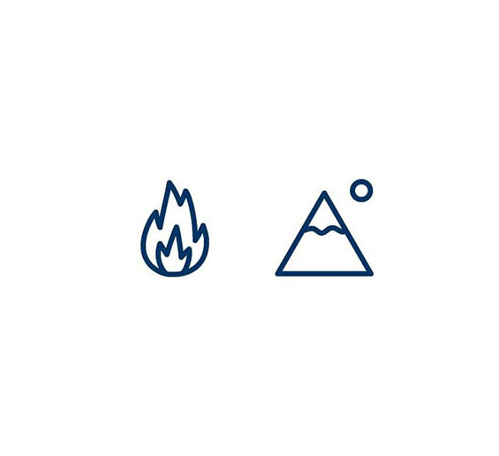Volcano (Eldfjall) = Fire + Mountain