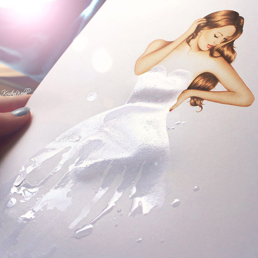 19-Year-Old Artist Uses Real-Life Objects To Complete Her Illustrations