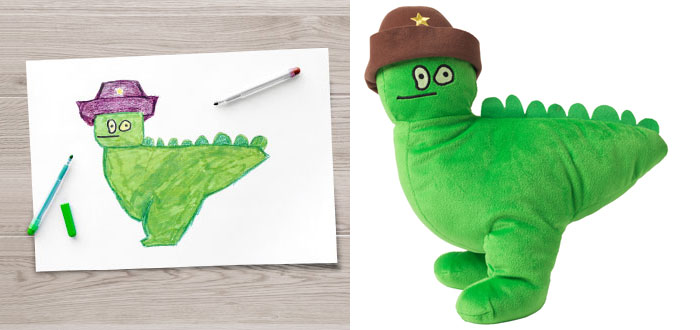 IKEA Turned Children’s Drawings Into Real Plush Toys To Raise Money For Charity