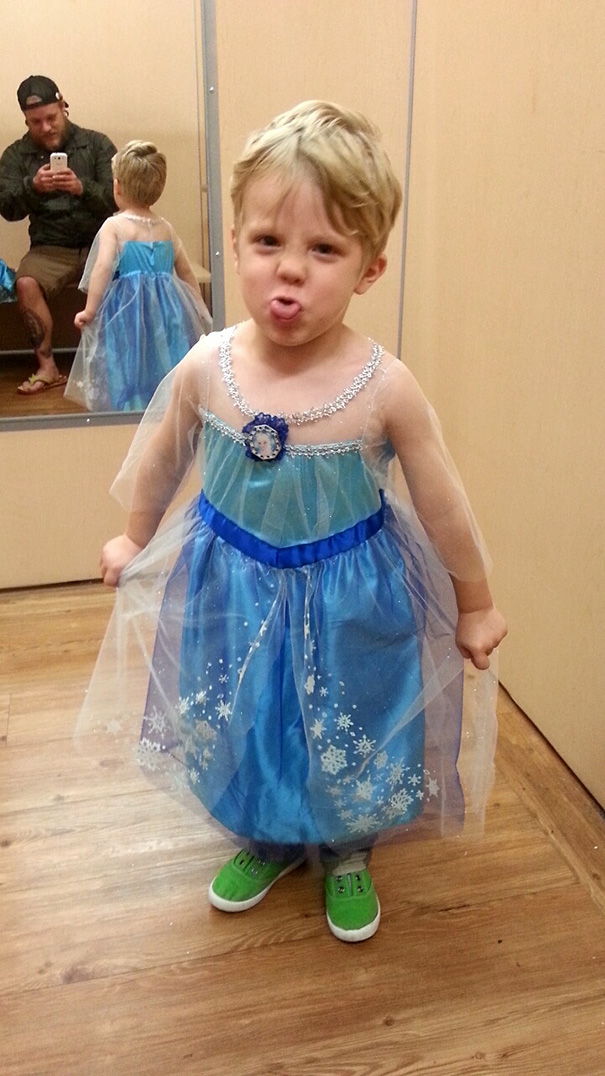 My Son Caiden Wants To Be Elsa For Halloween This Year