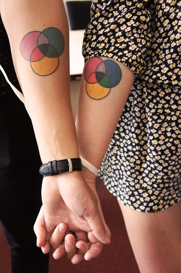 Cmyk Color Scheme Tattoos, Picture Taking On Our Wedding Day