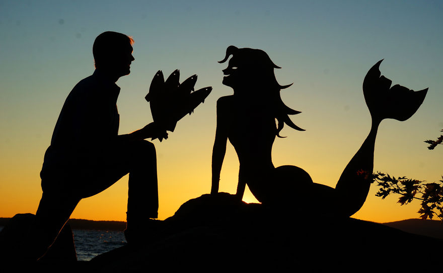 My Cardboard Cutouts Come To Life In Magical Sunset Silhouettes