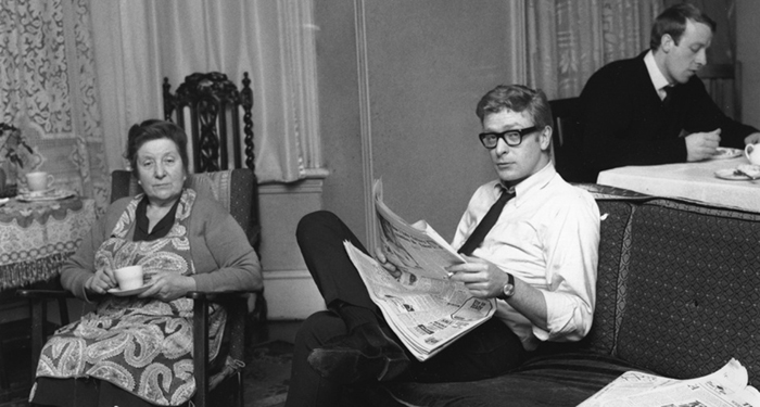 English Film Actor Michael Caine At Home With His Mother And Brother (1964)