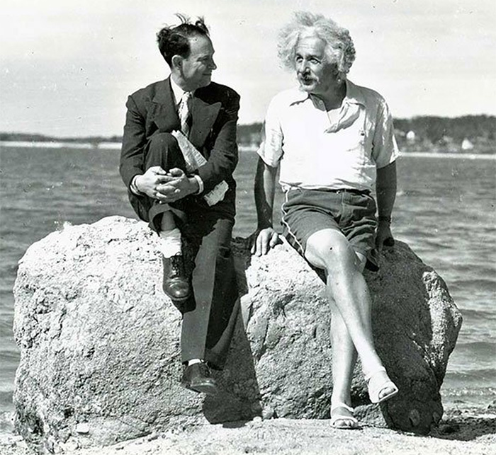 Einstein At Nassau Point, Long Island, New York (1939)