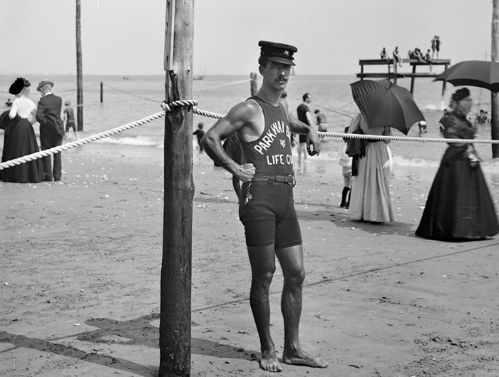 A Life Guard, Brighton Beach, New York (Between 1901 And 1906)