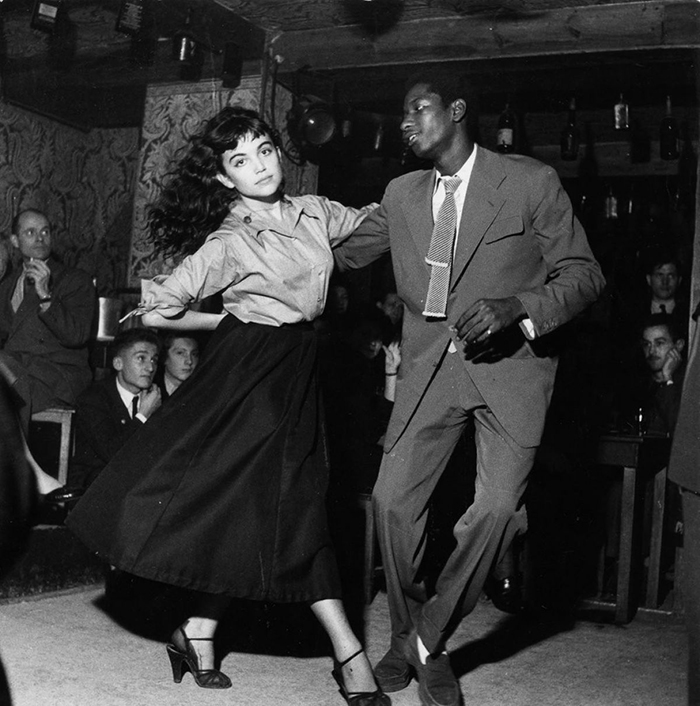 A Young Couple Dancing Be-Bop At Vieux Colombier Theatre In Paris (1951)