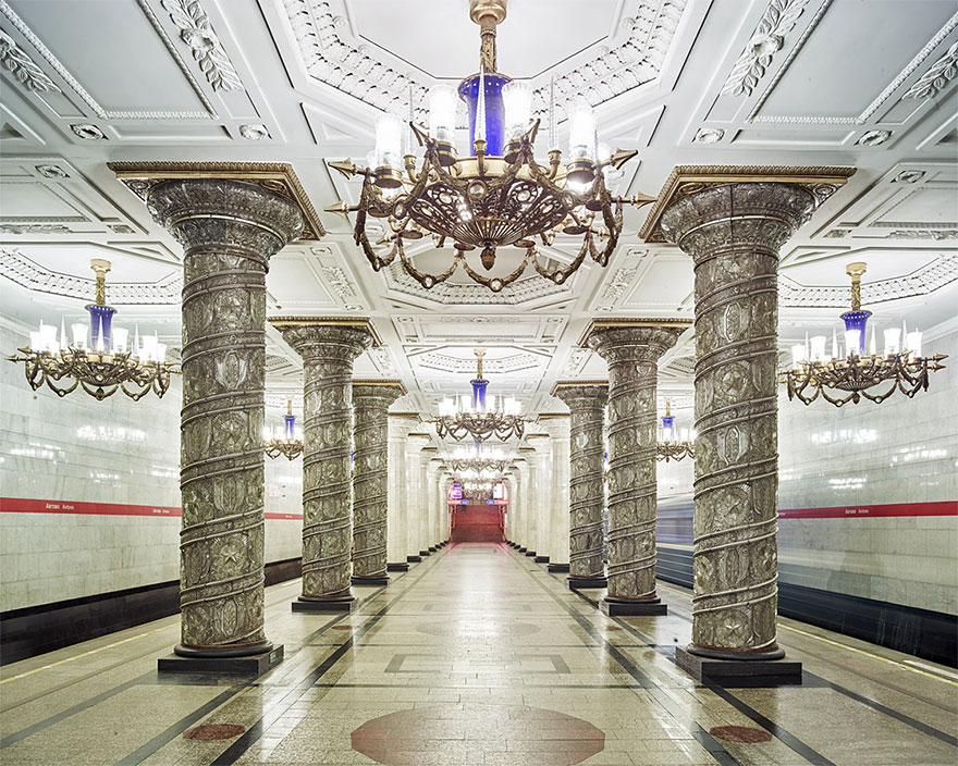 모스크바 지하철 역 건축 러시아 밝은 미래 데이비드 부담 14