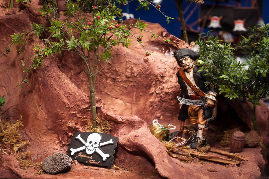 My Dad Made A Scale-model Of The World Of Pirates He Made Up To Tell Us Bedtime Stories