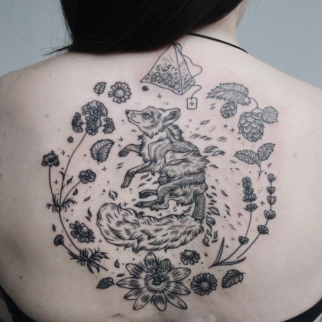 Magical Flora & Fauna Tattoos Inspired By Vintage Drawings