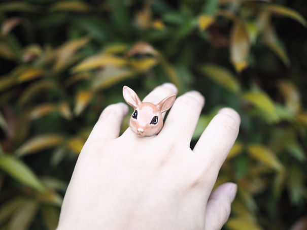 Adorable Hand-painted Animal Rings Designed By Good After Nine