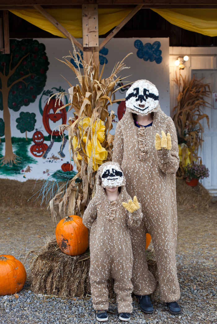 I Made Sloth Onesies For My Son And I To Wear On Halloween