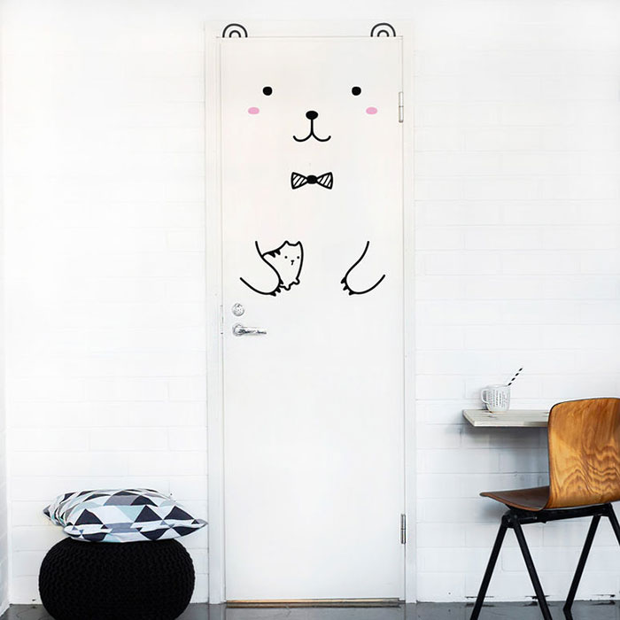 Cute Door Stickers Will Transform Your Doors Into Animals