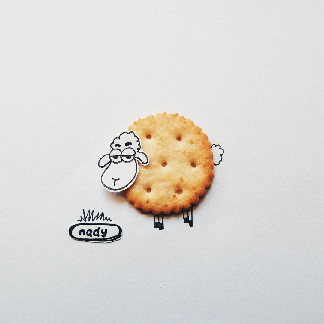 Illustrator Uses Childhood Sweets And Snacks To Complete Her Drawings