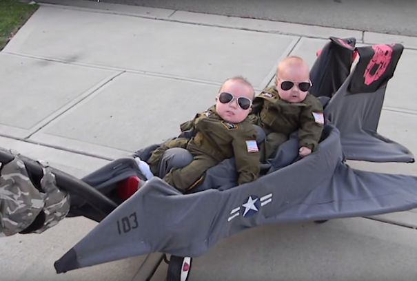 Twin Top Gun Pilots