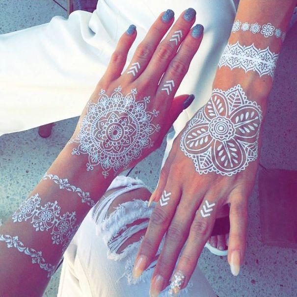 White Henna Tattoos