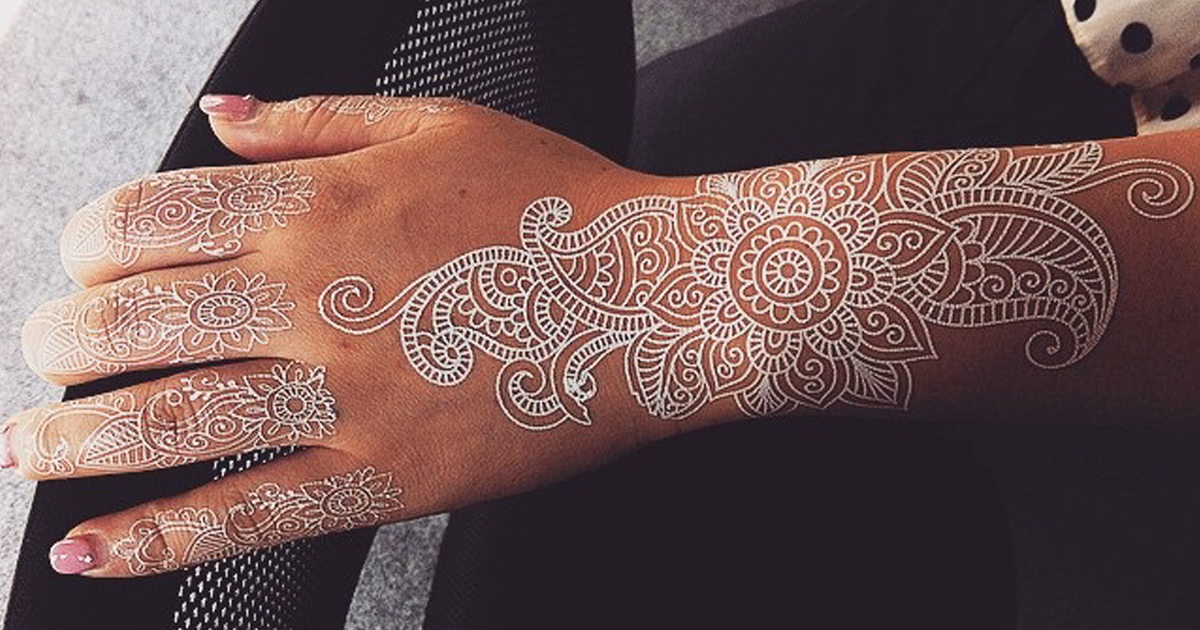 Stunning White Henna-Inspired Tattoos That Look Like Elegant Lace | Bored  Panda