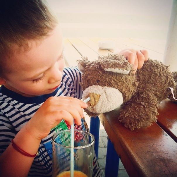 My Son Always Share The Drinks With The #best Friend