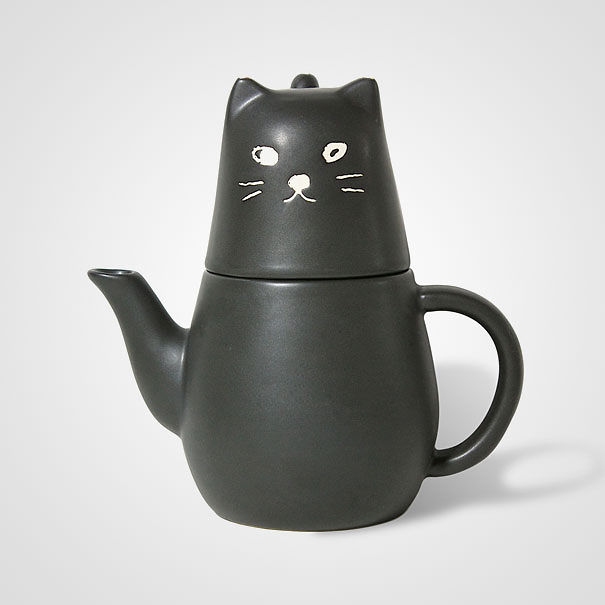 Black Cat Tea For One Set